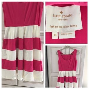 Kate Spade pink striped dress